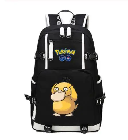 as pictures Игра Pokemon GO Pocket Monste pikachu рюкзак Charizard холст с принтом для мужчин и женщин школьная сумка дорожная сумка рюкзак - Цвет: as pictures
