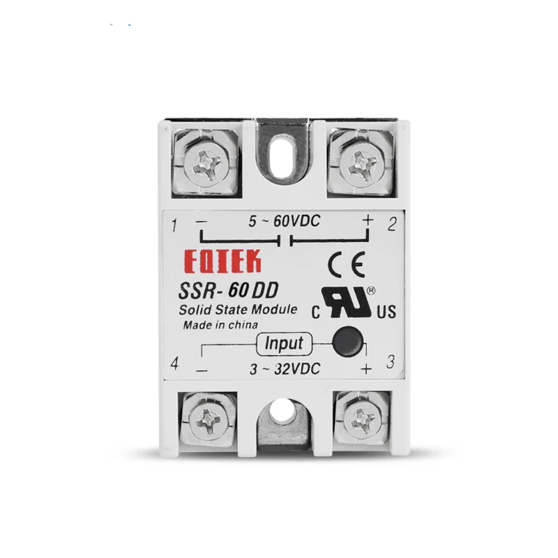 Реле твердотельного модуля SSR 60DD 60A DC Однофазное 3 32V 12V TO 5 60V Load|Реле| |