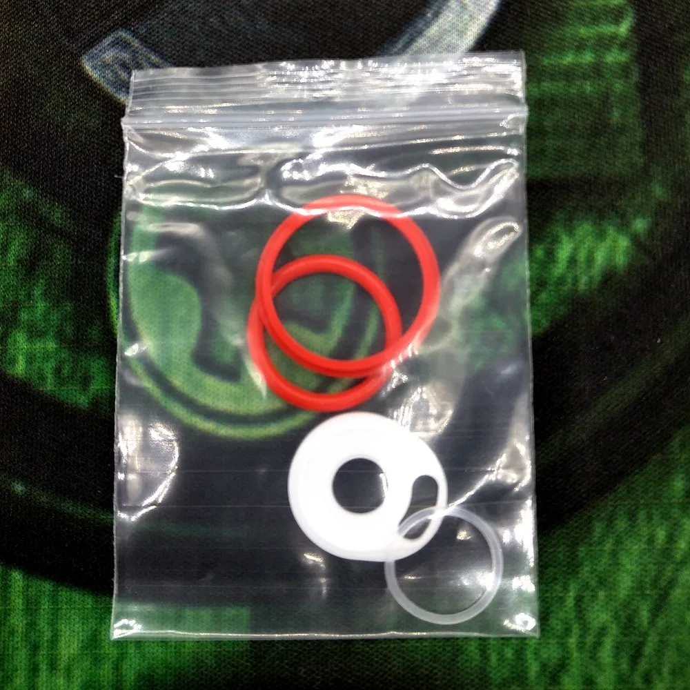 red gasket HXJVAPE Pyrex пузырь стакан Fatboy трубка бак кольцо прокладка для SMOK TFV8 X baby beast tank atomizer ребенок 2 мл 4 мл зверь танк распылитель ЕС много цветов - Цвет: red gasket