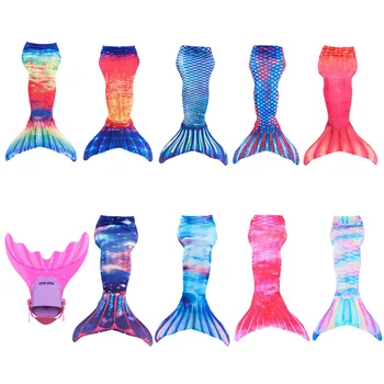 

Kids Mermaid Tails Swimwear Little Girls Swimmable Costume Cosplay Bathing Beach Summer Swimwear Tail for Swimming Child Clothes