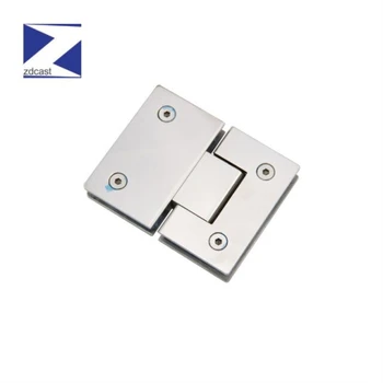 

Stainless Steel Bathroom Shower Door Hinge 180 Degree Glass to Glass Hinge