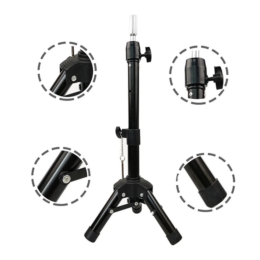 Wig Stand Tripod Metal Adjustable Stand Holder for Hairdressing Head Mannequin Manikin Head Tripod Mannequin Head wig stand