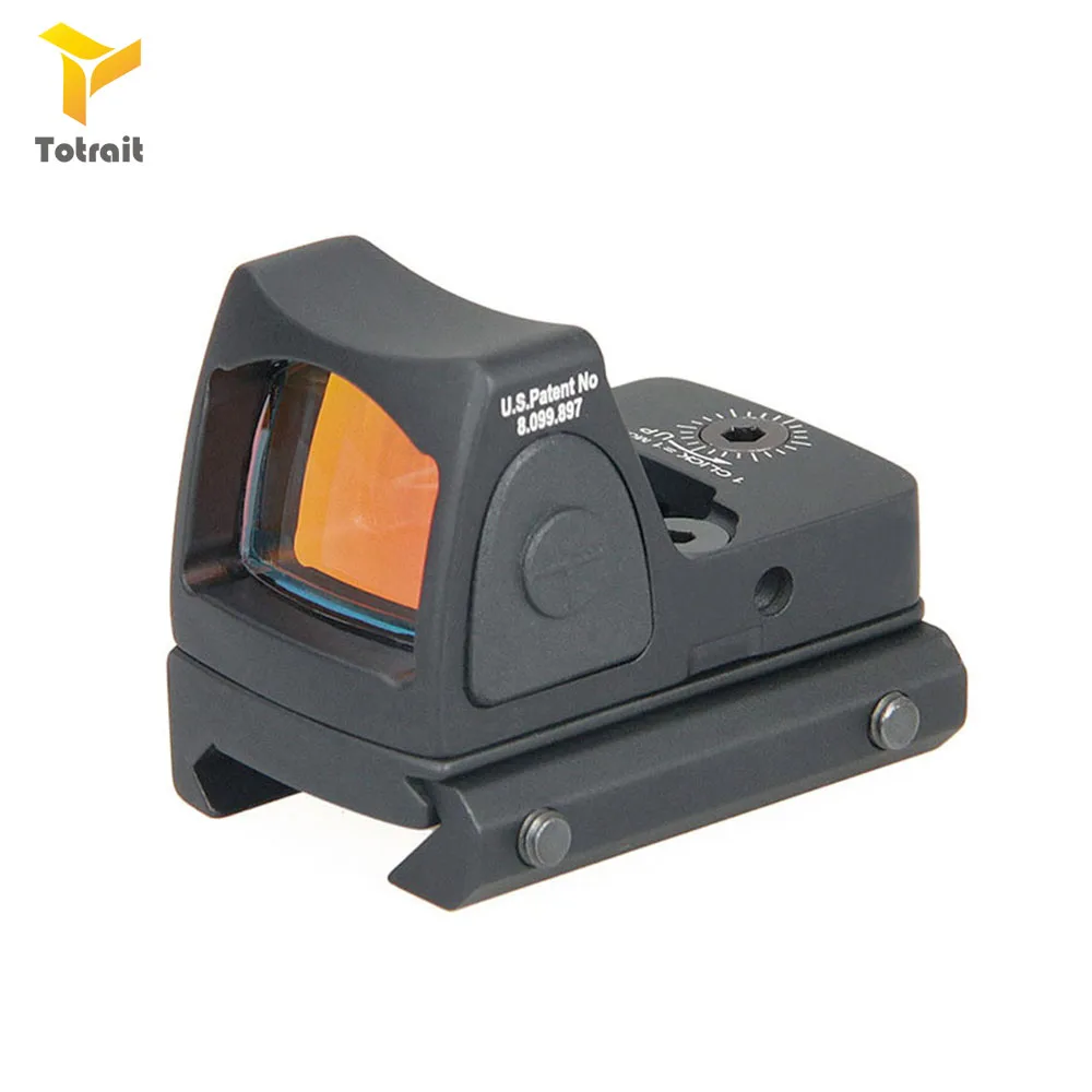 TOtrait Tactical Mini RMR Red Dot Sight Scope Reflex Sight Scope Fit 20 мм Weaver Rail для тактического охотничьего пистолетный прицел