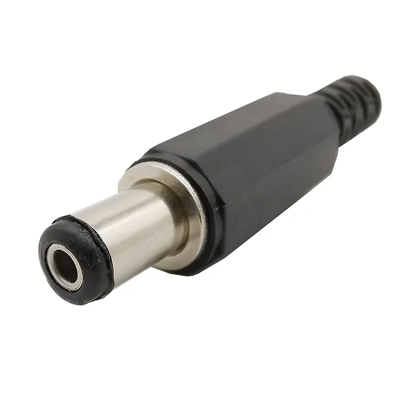 10 Pz DC 5.5*2.1 Connettore Maschio Di Alimentazione 5.5mm 2.1mm Adattatore Plastica Testa Gialla Tipo Di Saldatura Per Notebook Portatile