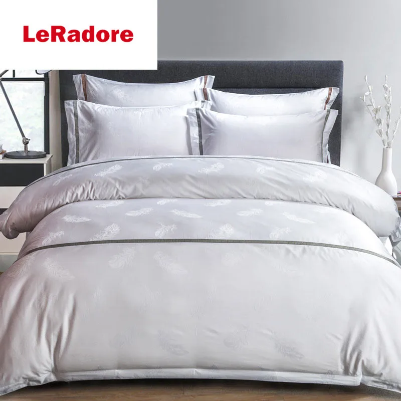 LeRadore Custom постельное белье для отеля 3/4 шт. Пододеяльник набор 60 нитей с вышивкой