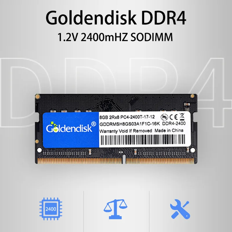 Goldendisk 8 Гб DDR4 Sodimm 2400 МГц оперативная память ноутбука 4 Гб 16 Гб компьютер нового поколения ram s мини компьютер Высокая производительность