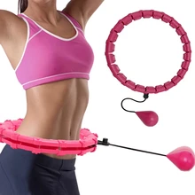 24 Section Adjustable Sport Hoops Detachable Hoola Massage Abdominal Thin Waist Weight Loss Equipment Gym Exercise Fitness Tool