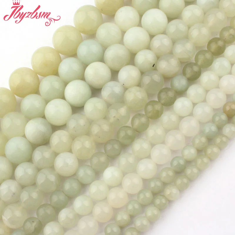 

6,8,10mm Smooth Round Beads Ball Xiuyan Jades Natural Stone Beads For DIY Necklace Bracelats Jewelry Making 15" Free Shipping
