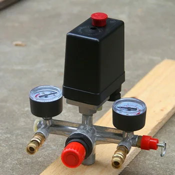 

Manifold Regulator Air Pump Pressure Valve Switch Compressor Assembly Gauge Tool