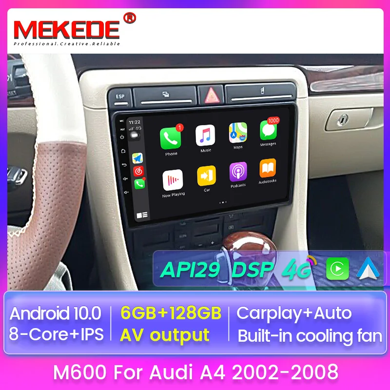 Автомагнитола 2 Din 6 + 128 Android 10 0 без DVD мультимедийный видеоплеер GPS-навигация для AUDI