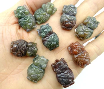 

natural stone Quartz crystal Turquoises tiger eye India agates pig pendant for diy jewelry Making necklace Accessories6pcs