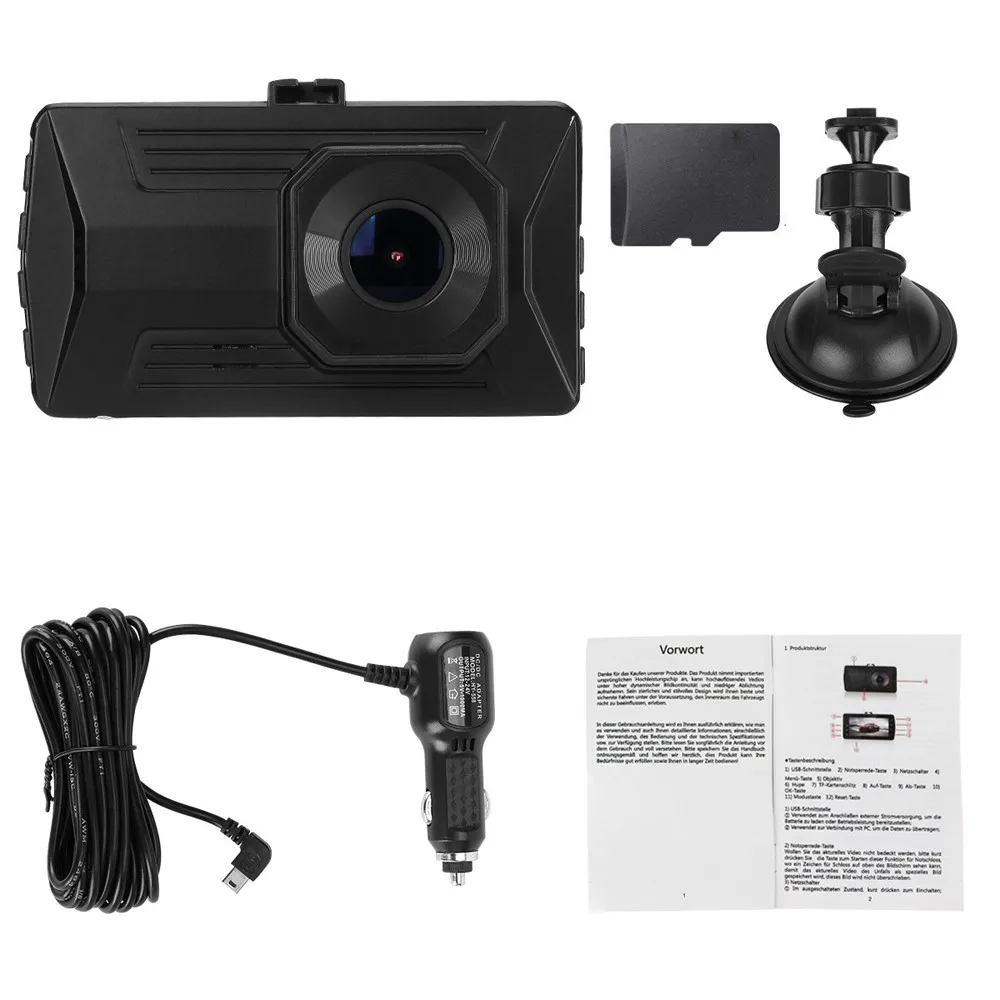 4-дюймовый Камера полный HD1080P Автомобильный видео Регистраторы петля Запись Dash Cam Ночное видение автомобиля камера видеорегистратор