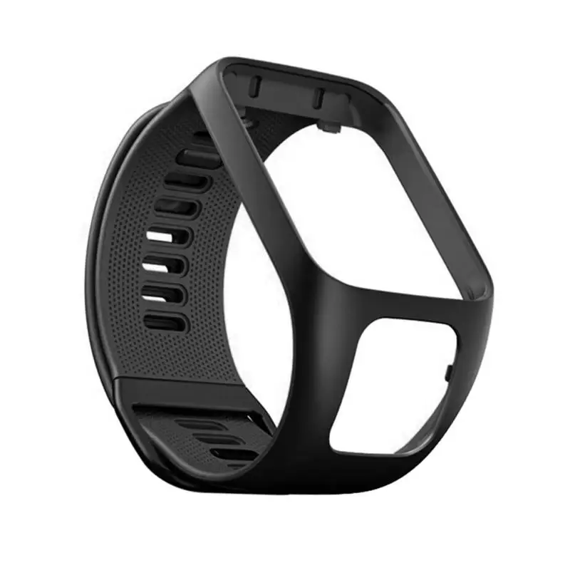 VODOOL силиконовый сменный ремешок для TomTom Adventurer Golfer Runner Spark браслет для ремня часы аксессуары новые - Цвет: Черный