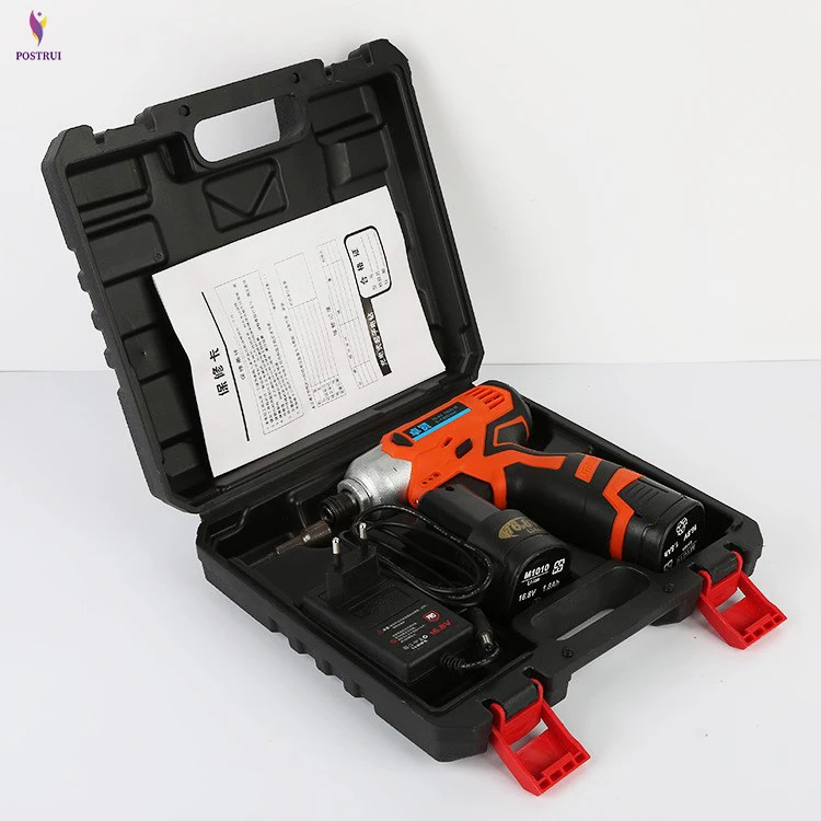 16.8v-3 rechargeable impact driver Lithium battery impact screwdriver Household impact drill electric drill Decoration tool