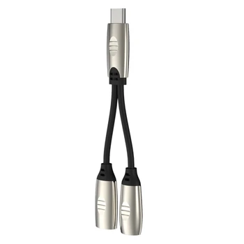 

PD + QC Charging o 2-In-1 Type-C to 3.5 Headphone Adapter for Huawei Samsung Xiaomi