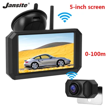 

Jansite 5" Car Monitor Rear view camera 1080P Digital Wireless monitor for Backup Cameras Auto Night Vision lens car accessories