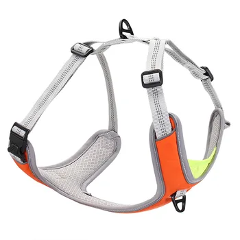 

2020 New Pet Supplies Dog Traction Rope Comfortable Breathable Adjustable with Reflective Strip Largedog Medium Dog Vest Harness