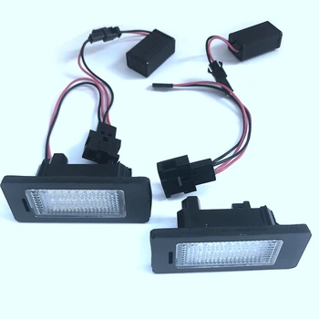 

2Pcs Car LED License Number Plate Light Lamp 12V 24 SMD for A1 2011- A4(B8) A7 5D Sportback 2011- Q5(08-10)/A4 4D/5D