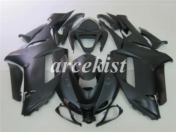 

New ABS Motorcycle Full Fairings Kit Fit For Kawasaki Ninja ZX-6R 636 2007 2008 07 08 6R bodywork set Black