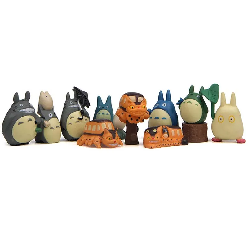 Miyazaki Hayao Anime My Neighbor Totoro Figure 10pcs/lot