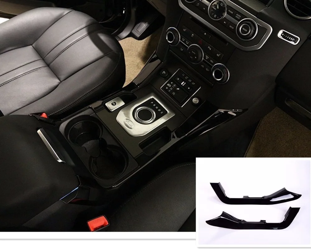 2 шт. ABS хромированные декоративные полосы для внутренней консоли Land rover Discovery 4 2010- автомобильные аксессуары