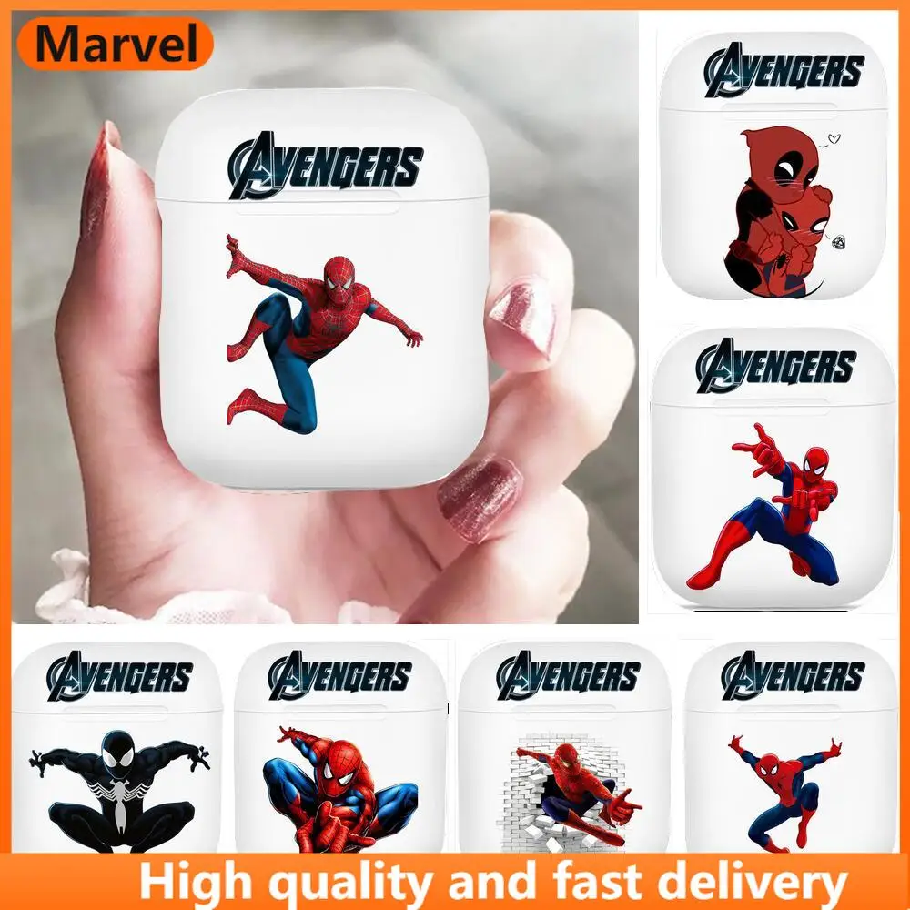 

Spider-Man Marvel For Apple Airpods 1/2 Cases Protective Bluetooth Wireless Earphone Cover For case Cases pro