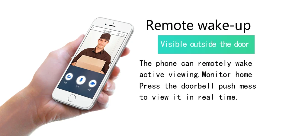 WF05 Wi-Fi Doorbell Smart IP Video Infrared Night Vision Wireless Voice Connection Doorbell Home Electronic Cat Eye Intercom