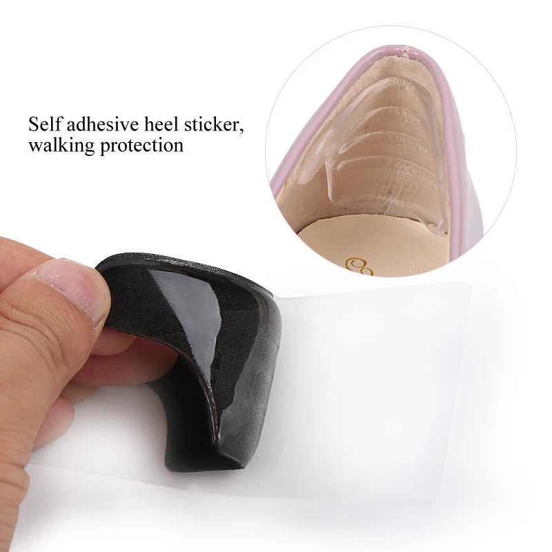 1 пара Уход за ногами подпяточники подушки из замшевой кожи заднюю часть задника