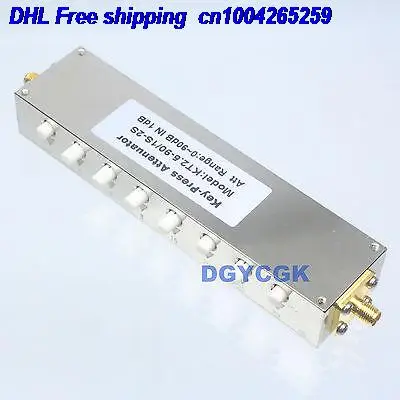 

DHL 5pcs Adjustable Variable ADJ Attenuator SMA 10W 0-90dBi 90DB DC-2.5GHZ 50ohm RF 8-key Attenuator 22ra
