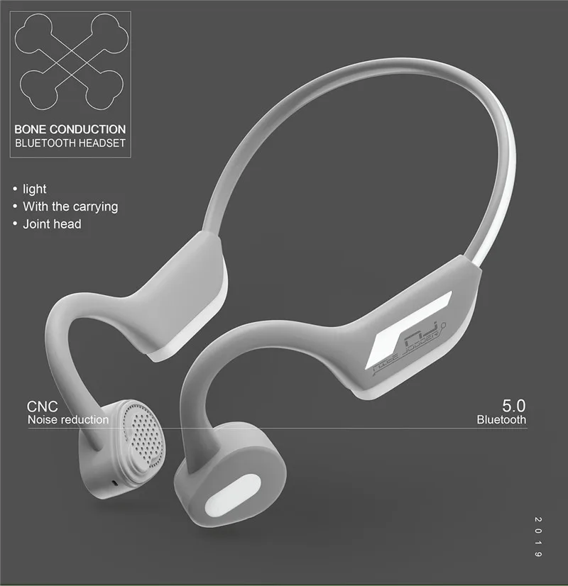 J31 костной проводящий ночной бегущий отражающий Bluetooth 5,0 беспроводной костной проводимости спорта на открытом воздухе наушники hands-free гарнитура