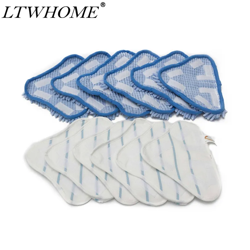 

LTWHOME Replacement Microfiber Mop Pads and Coral Pads Set Fit For H2O Steam Mop X5
