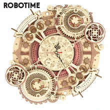 Robotime – kit de blocs de construction en bois 3D, horloge murale du zodiaque, jouet à assembler bricolage-même, cadeau pour enfants et adultes LC