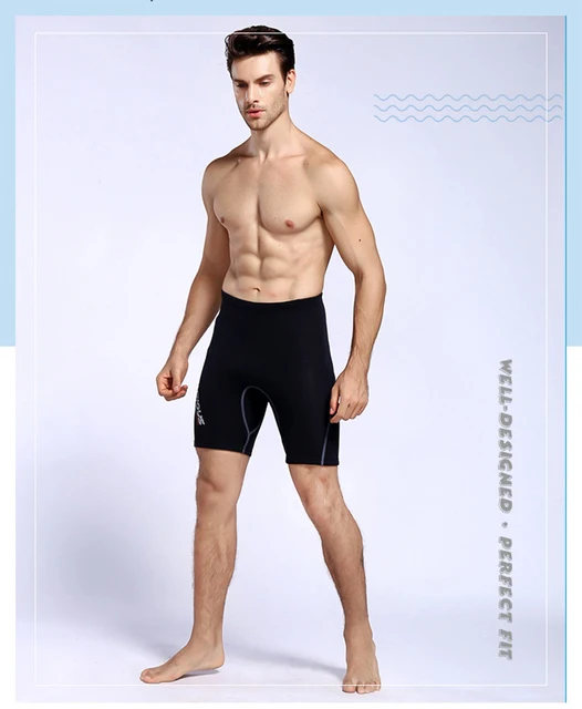Pantaloncini In Neoprene 2mm Per Uomo - Mutanda Per Surf, Nuoto, Sport Acquatici - Foto 4