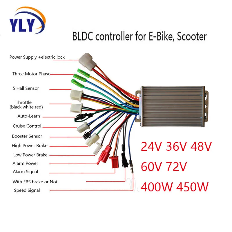 XLDBrainpower Brushless EBike Controller, Pedal Sensor Function, E