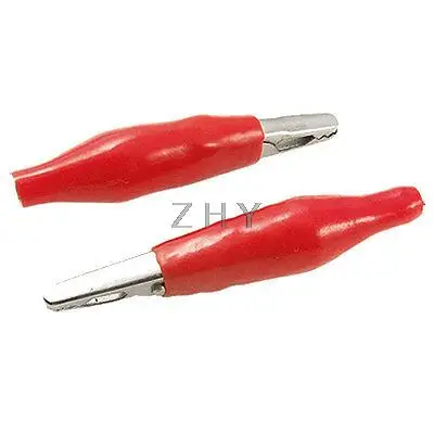 

200 Pcs Insulated Alligator Clips Clamps Testing Probe 40mm Length