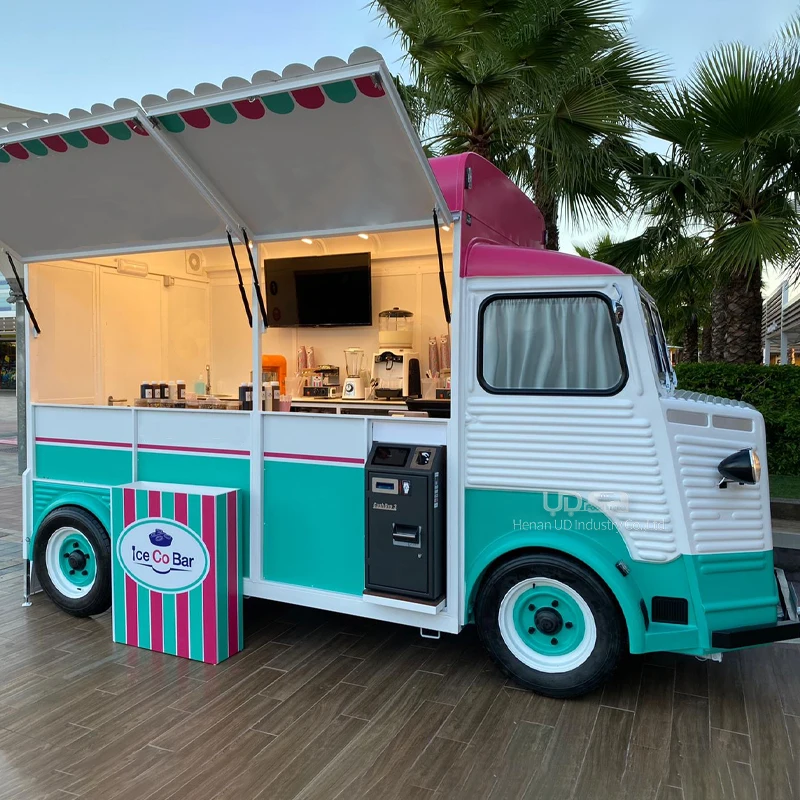 Food Truck Fast Hot Dog Commercial Mobile Trailer Espresso Coffee Machine Sushi Pizza Food Cart