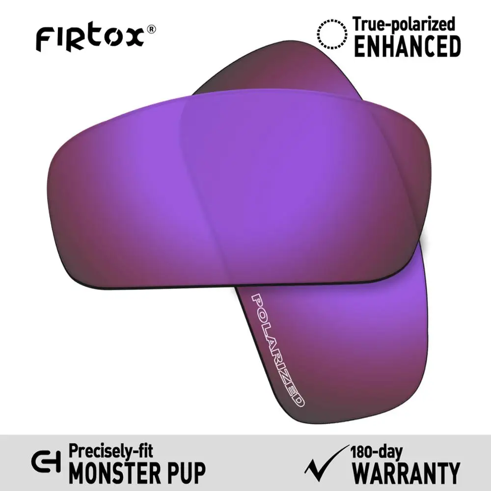 Purple-Anti Salt Firtox поляризационные Сменные рассеиватели для защиты от морской воды-солнцезащитные очки в виде щенка-монстра Окли(только линзы)-несколько цветов - Цвет линз: Purple-Anti Salt