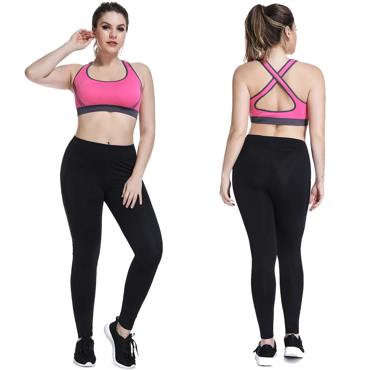 

Joyshaper Mesh Panel Workout Pants for Women Ankle-Length Fitness Leggings with Pockets Running Jeggings Gym Sports Trousers