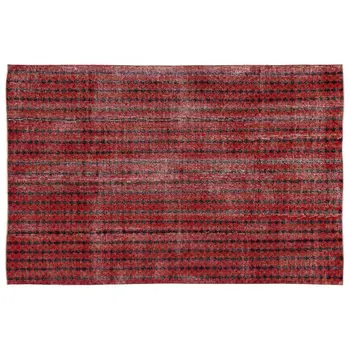 

Handmade Red Vintage Overdyed Turkish Area Rug 197x301 Cm-6'6''X9'11''