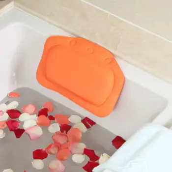 

1PC Bath Pillow Home Bathtub Pillow PVC Neck Bathtub Cushion Soft Headrest Suction Cup Bathtub Pillow Bathroom Accessories