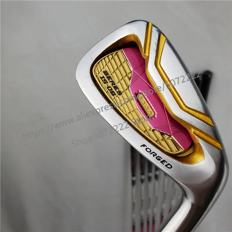 

New Women Golf clubs IS-06 golf irons 5-11AW.SW Irons clubs with Graphite Golf shaft L flex irons clubs set Free shipping