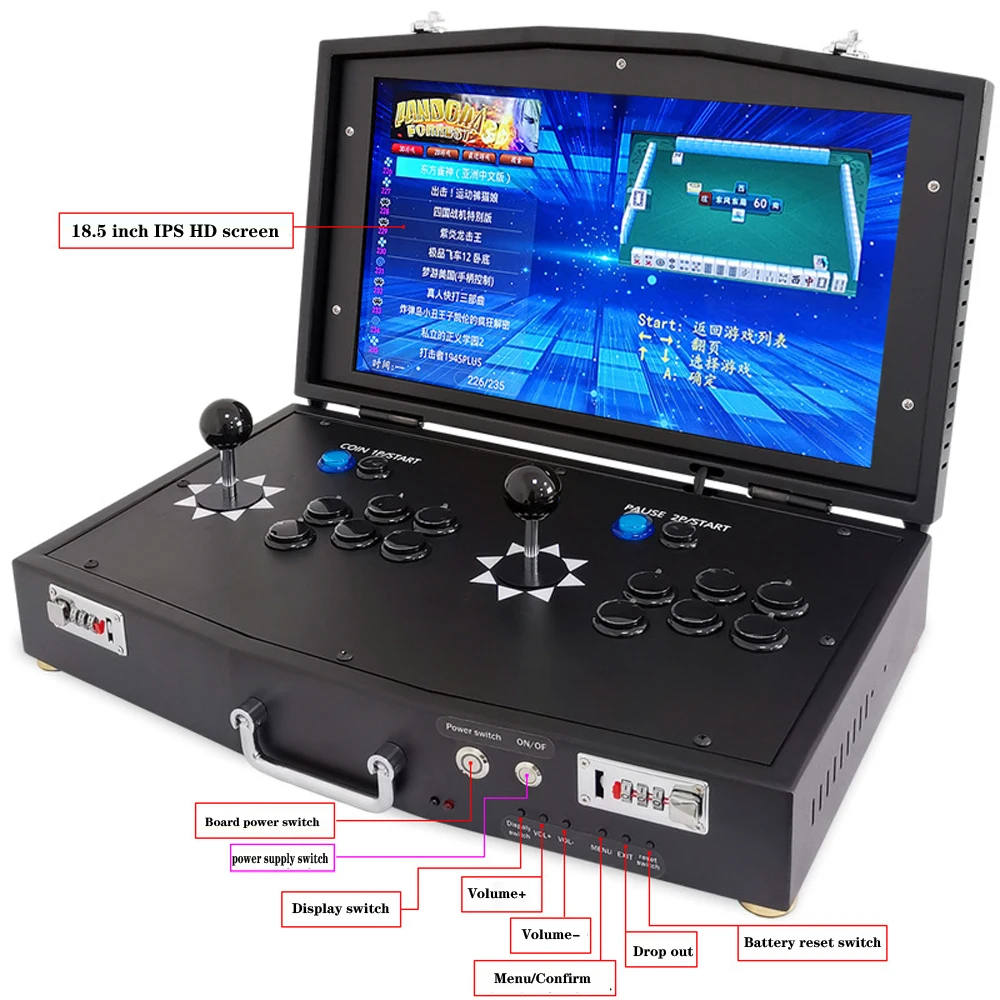 

Game box retro JAMMA 4237 in 1 Arcade console with 3D Games