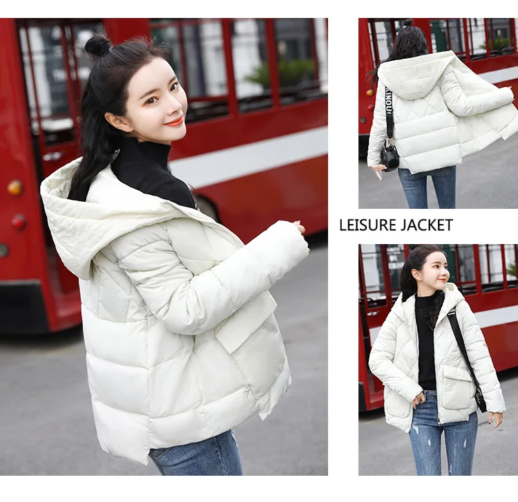 Пуховая хлопковая стеганая одежда для женщин стиль Мода корейский стиль теплая Студенческая осенняя и зимняя верхняя одежда зимнее пальто