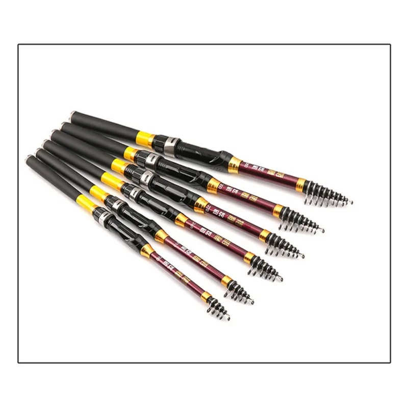 

1.8m-3.6m Multifunction Portable Telescopic Fishing Rod Carbon Fiber Fishing Pole Travel Sea Fishing Spinning Rods New 2020 Good