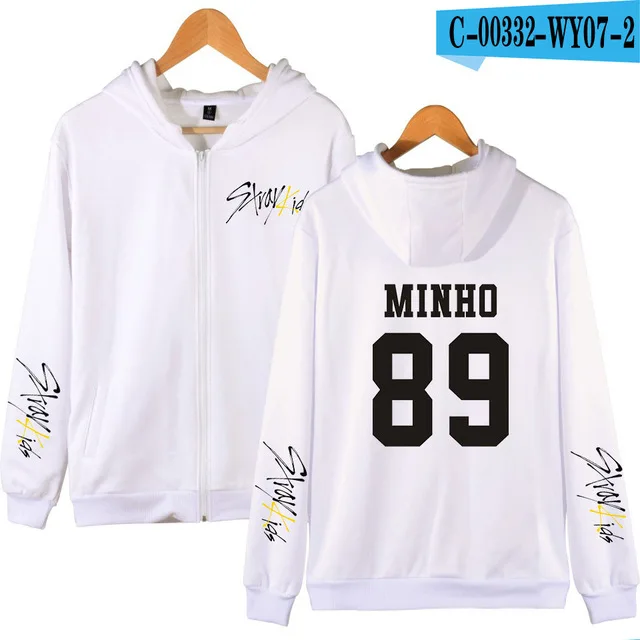 Kpop/толстовки с капюшоном на молнии для детей, MINHO JISUNG WOOJIN CHANGBIN FELIX, коллекция года, с изображением альбома желтого дерева, куртка для мужчин/женщин, одежда унисекс - Цвет: Тёмно-синий
