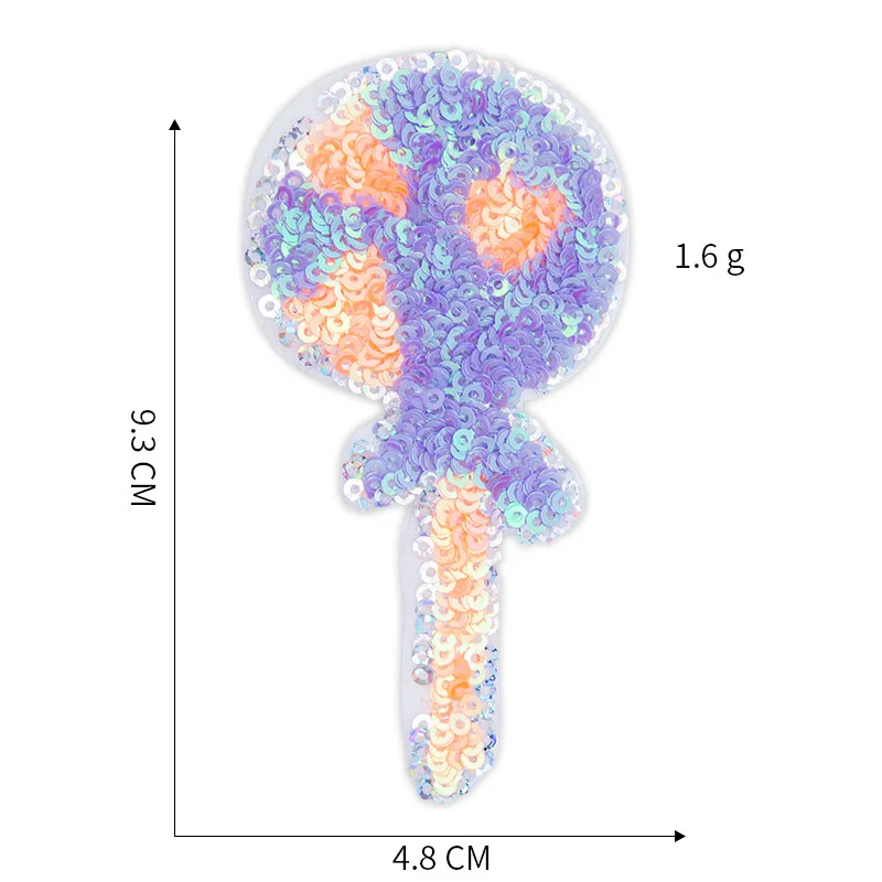 20 шт. термоклейкая, глянцевая нашивка sequidend патч для одежды десерт леденцы конфеты parches ropa джинсовая куртка лоскутное вышитые аппликации