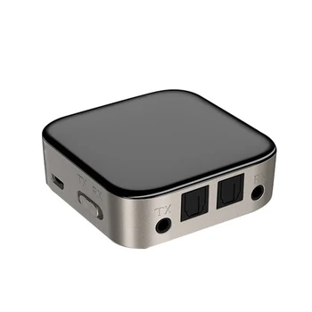 

Stereo System Bluetooth Transmitter Receiver Car For TV Mini Home 2 In 1 Low Latency Audio Digital Optical Wireless Adapter Aux