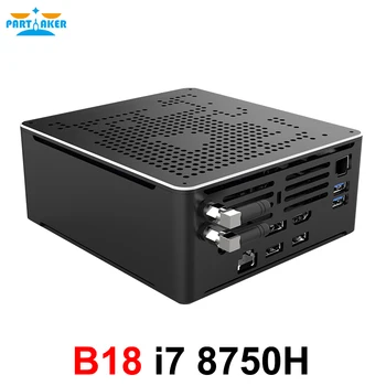 Kaufen Teilhaftig 8th Gen Nuc I7 8750H 6 Core I7 Mini PC 2 Lan Windows 10 2 * DDR4 2 * M.2 NVME AC WiFi Gaming Desktop Computer 4K DP HDMI