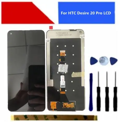 6 5 &quotОригинальный ЖК-дисплей для HTC Desire 20 Pro рамка сенсорная стеклянная панель