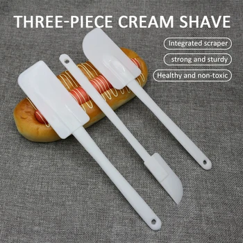 

3Pcs/set Heat Resistant Silicone Cooking Tools Baking Pastry Tools Spatula Spoon Turner BBQ Oil Brush Cake Scraper Buttter Mixer